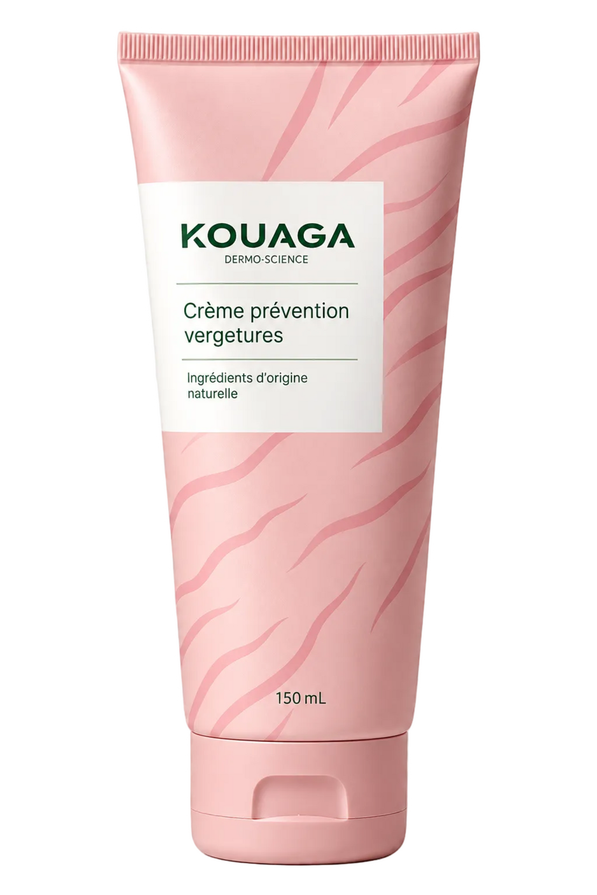 Crème prévention vergetures KOUAGA 150 mL, tube rose