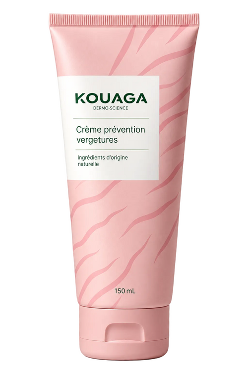 Crème prévention vergetures KOUAGA 150 mL, tube rose